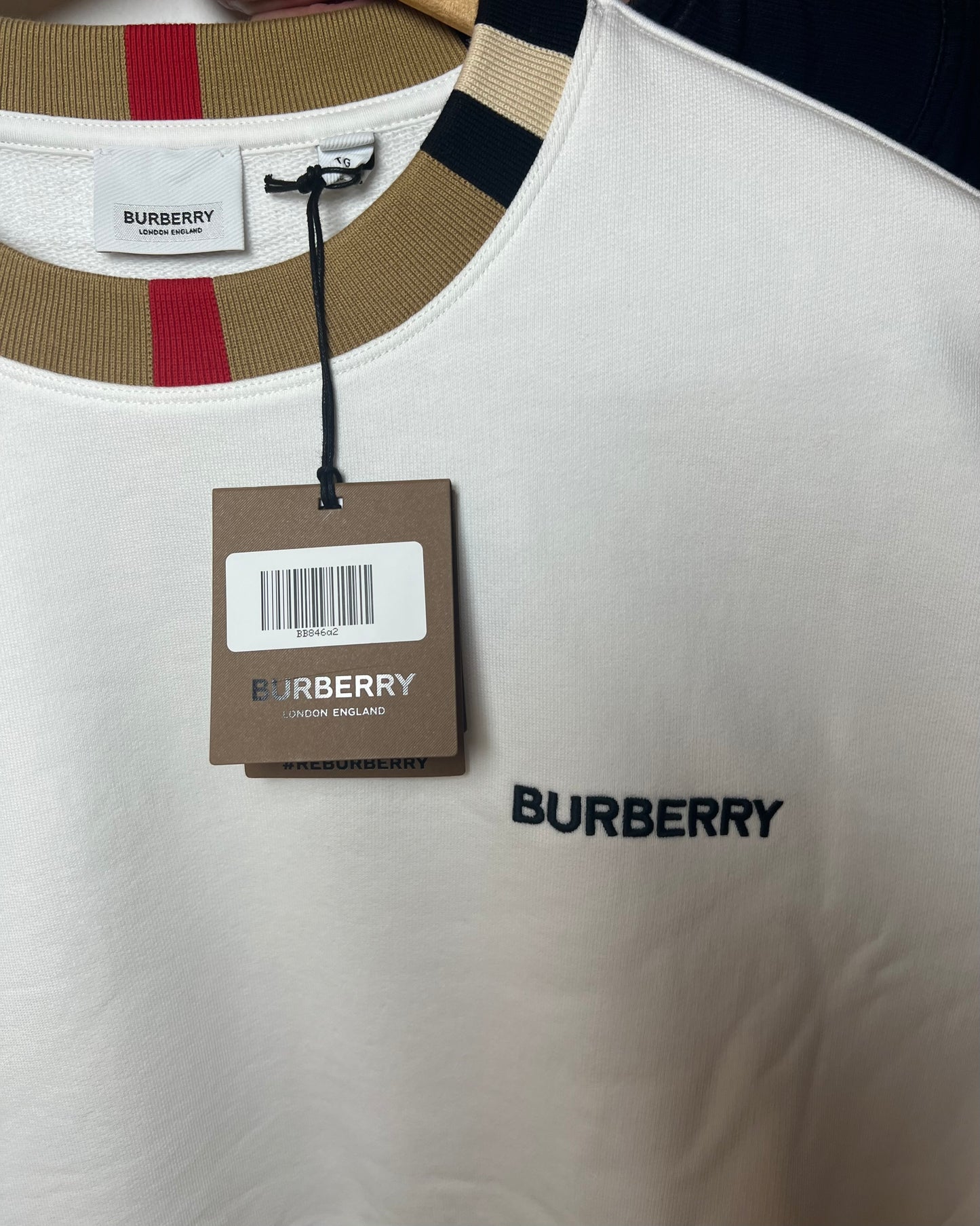 Burberry Jayson Icon Stripe Crewneck Sweatshirt