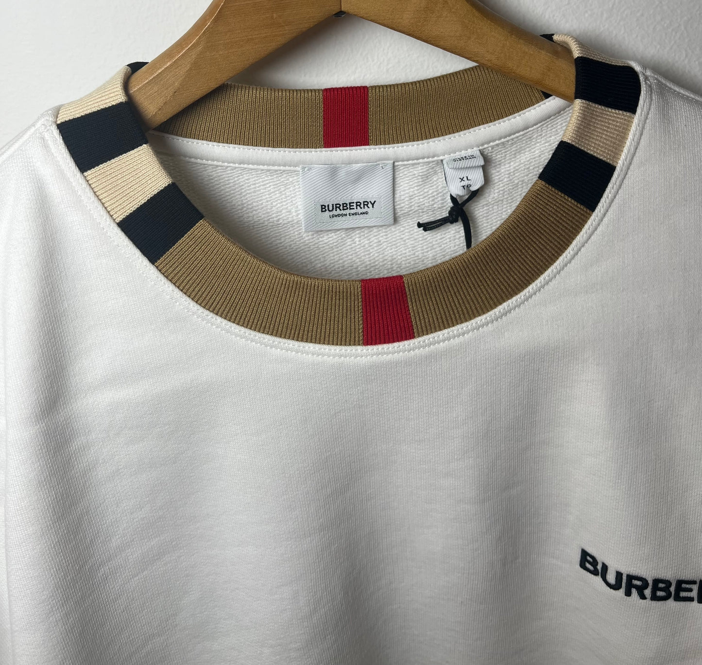 Burberry Jayson Icon Stripe Crewneck Sweatshirt