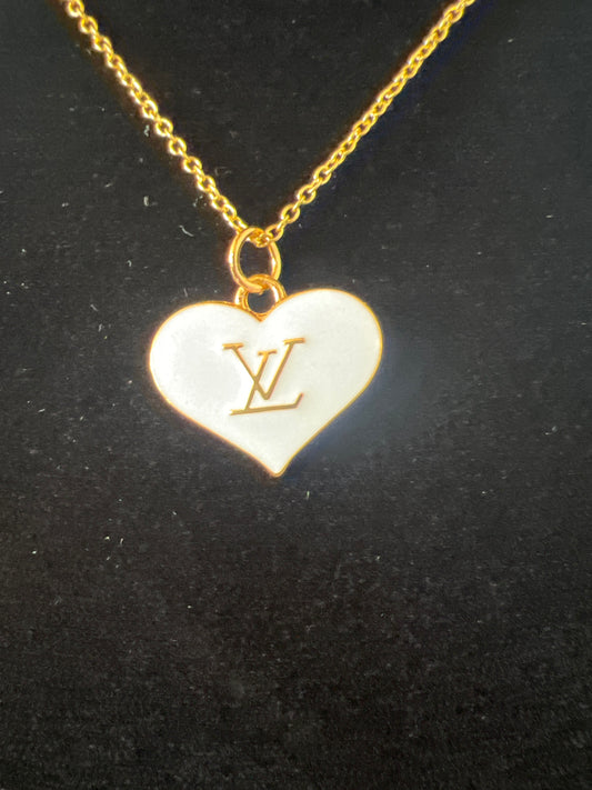 Louis Vuitton Heart Charm Necklace